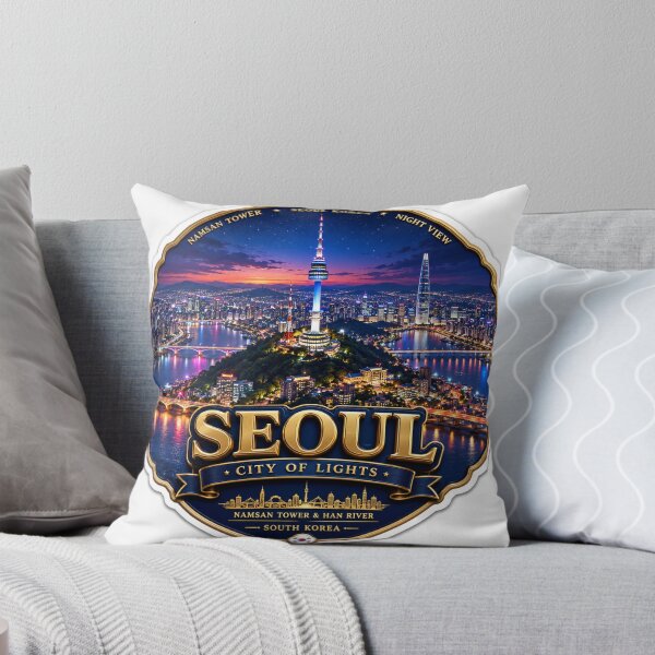 Item preview, Namsan Tower Seoul Night Skyline   designed and sold by PaintMeWorld.