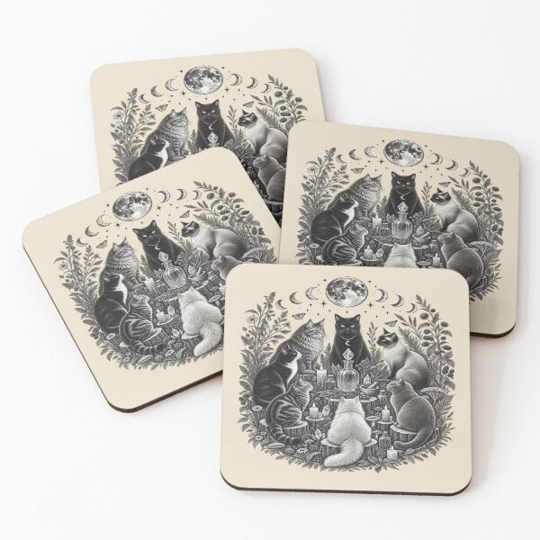 Item preview, Witchy Cat Familiar Apothecary for Cat Lovers designed and sold by POD DYNASTY | Original Print On Demand T-Shirt Graphics.