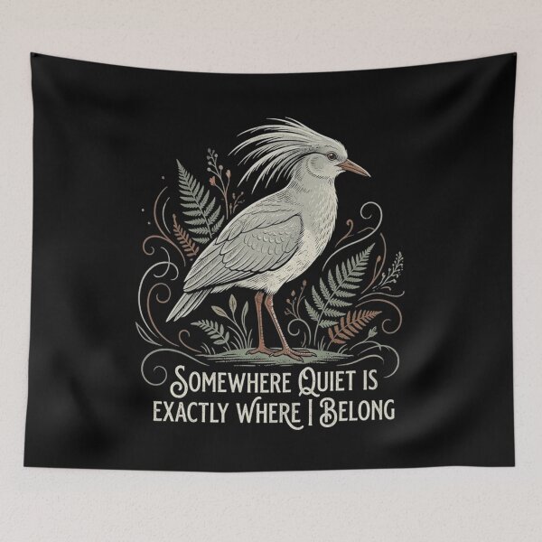 Item preview, Kagu Bird Somewhere Quiet Is Exactly Where I Belong designed and sold by Max Store.