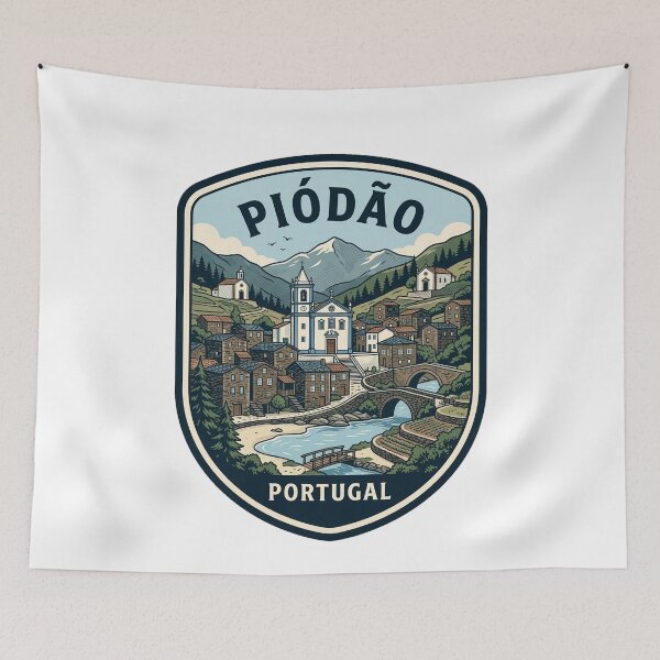 Item preview, Piodao Portugal Schist Village Vintage Travel Badge designed and sold by k3rstman1.