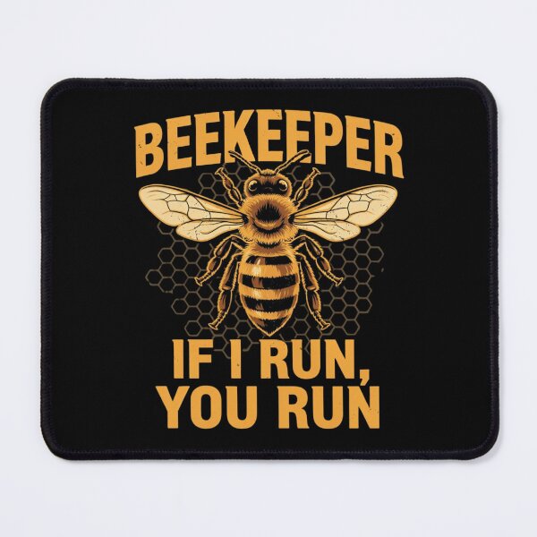 Item preview, Beekeeper If I Run You Run T-Shirt - Funny Bee Keeper Shirt - Beekeeping Men Vintage Bee Keeper Outfit designed and sold by Dabbing Turtle Designs.