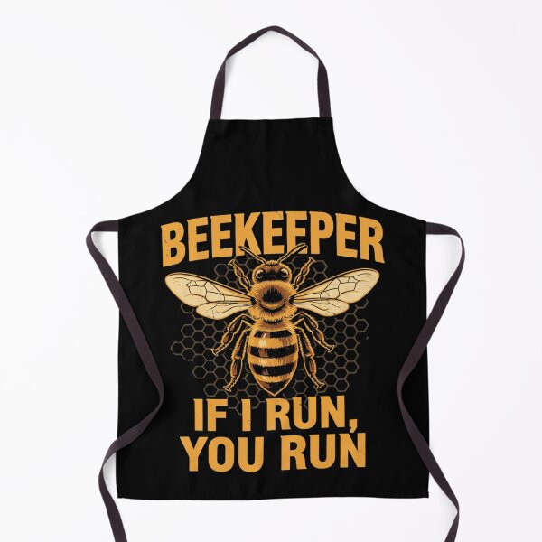 Item preview, Beekeeper If I Run You Run T-Shirt - Funny Bee Keeper Shirt - Beekeeping Men Vintage Bee Keeper Outfit designed and sold by Dabbing Turtle Designs.