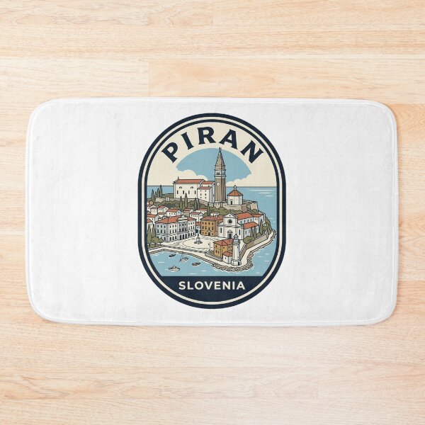 Item preview, Piran Slovenia Vintage Travel Badge Illustration designed and sold by k3rstman1.