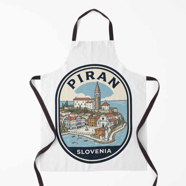 Item preview, Piran Slovenia Vintage Travel Badge Illustration designed and sold by k3rstman1.