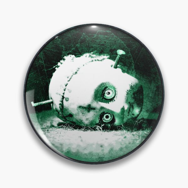 Item preview, Creepy Green Doll Head Nail Abandoned Horror Vignette designed and sold by Ghoul Enterprises.