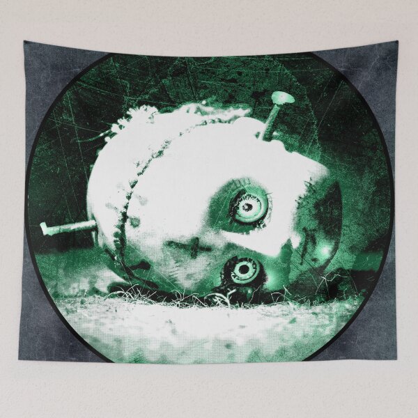 Item preview, Creepy Green Doll Head Nail Abandoned Horror Vignette designed and sold by Ghoul Enterprises.