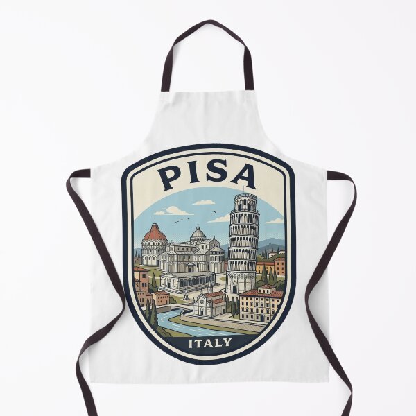 Item preview, Vintage Pisa Italy Travel Badge Illustration designed and sold by k3rstman1.