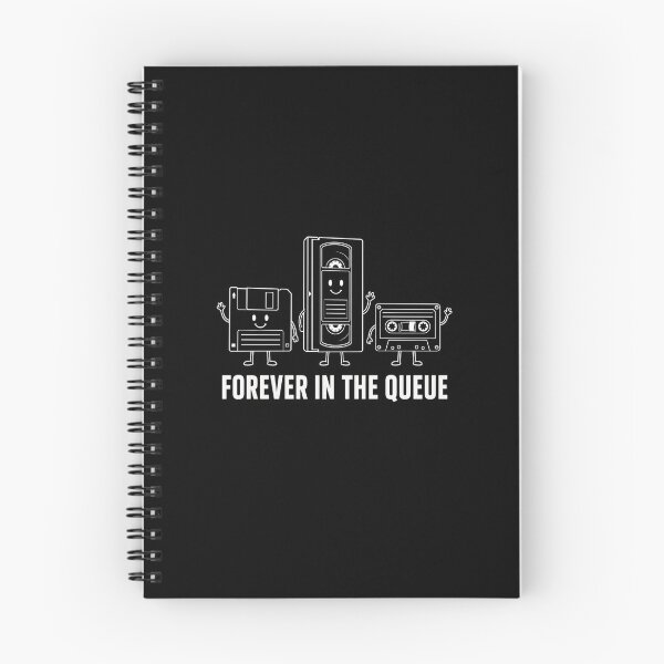 Item preview, Forever in the Queue Funny Retro Technology  designed and sold by freshwear design.