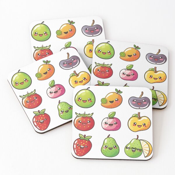 Item preview, Kawaii Fruit Cartoon Aesthetic designed and sold by arjonrasikmuna.