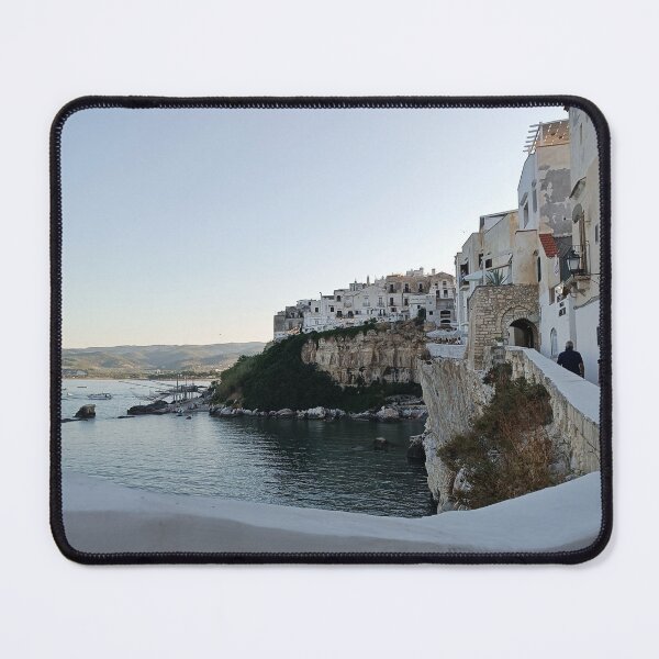 Item preview, Pristine Vieste Old Town at Sunset - Historic Coastal Fortress, Puglia Italy designed and sold by EpicVistas.