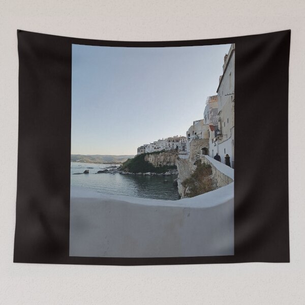 Item preview, Pristine Vieste Old Town at Sunset - Historic Coastal Fortress, Puglia Italy designed and sold by EpicVistas.