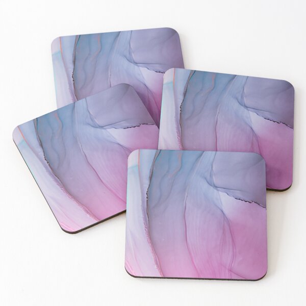Item preview, Soft Blue and Purple Ombre Alcohol Ink Fluid Abstract Ar designed and sold by LuxocaDesigns24.