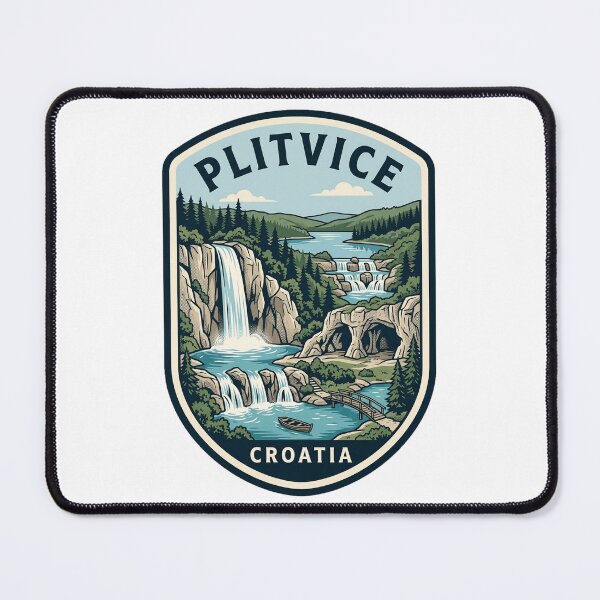 Item preview, Plitvice Lakes National Park Croatia Vintage Badge designed and sold by k3rstman1.