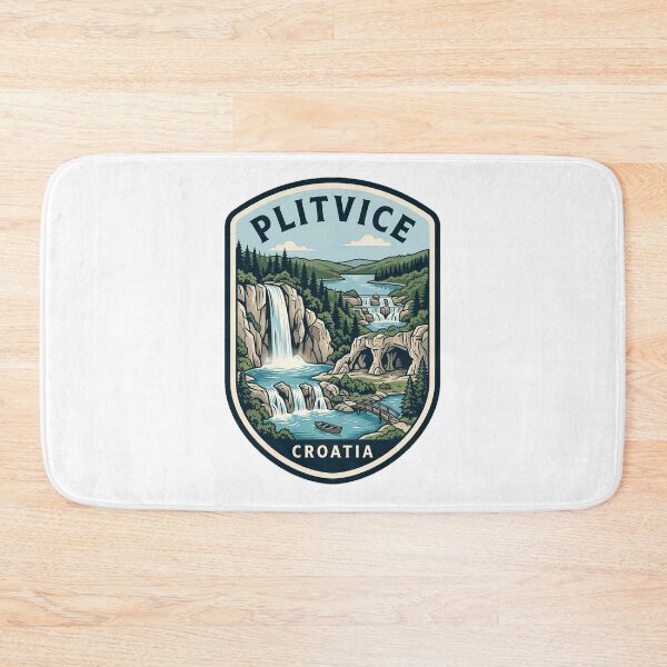 Item preview, Plitvice Lakes National Park Croatia Vintage Badge designed and sold by k3rstman1.