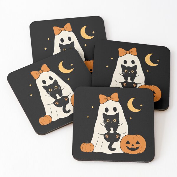 Item preview, Ghost Holding Black Cat funny halloween designed and sold by Kladhadredo.