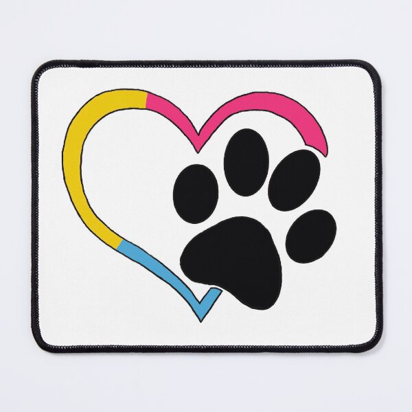 Item preview, pan heart paw designed and sold by the-imPAWium.