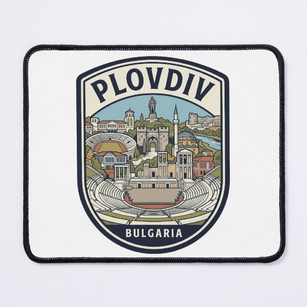Item preview, Plovdiv Bulgaria Vintage Travel Emblem designed and sold by k3rstman1.