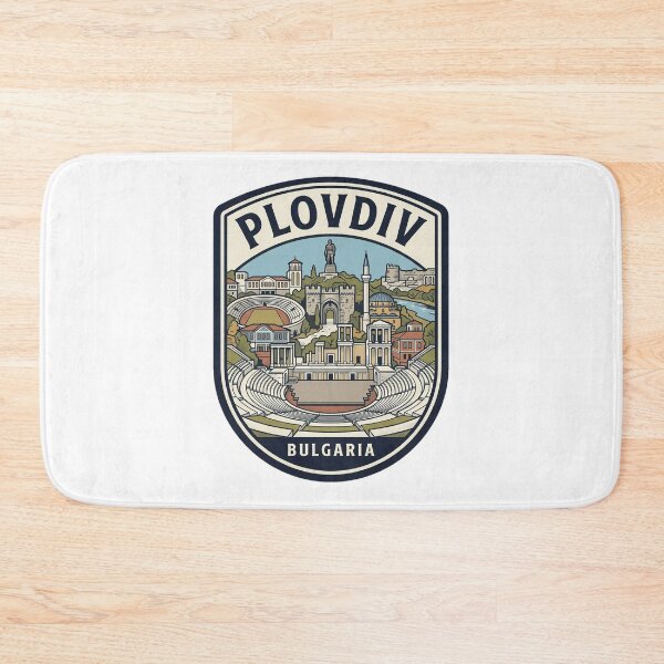 Item preview, Plovdiv Bulgaria Vintage Travel Emblem designed and sold by k3rstman1.