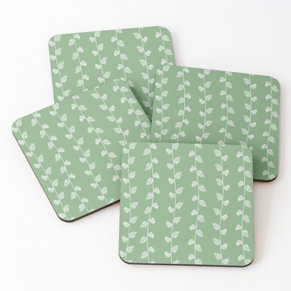 Item preview, Veta Botánica - Verde Salvia Blanco designed and sold by Fabricatemyart.