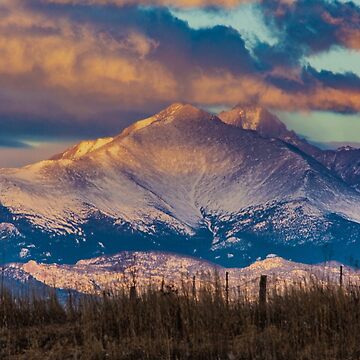 Artwork thumbnail, Mt Meeker and Longs Peak Sunrise by Gregory J Summers