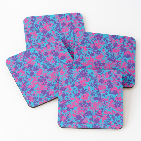 Item preview, Vibrant Blue And Pink Floral Pattern designed and sold by Owcomm.