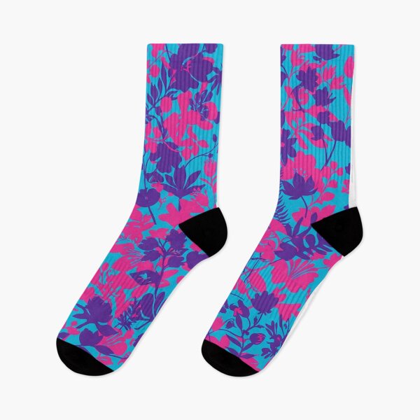 Item preview, Vibrant Blue And Pink Floral Pattern designed and sold by Owcomm.