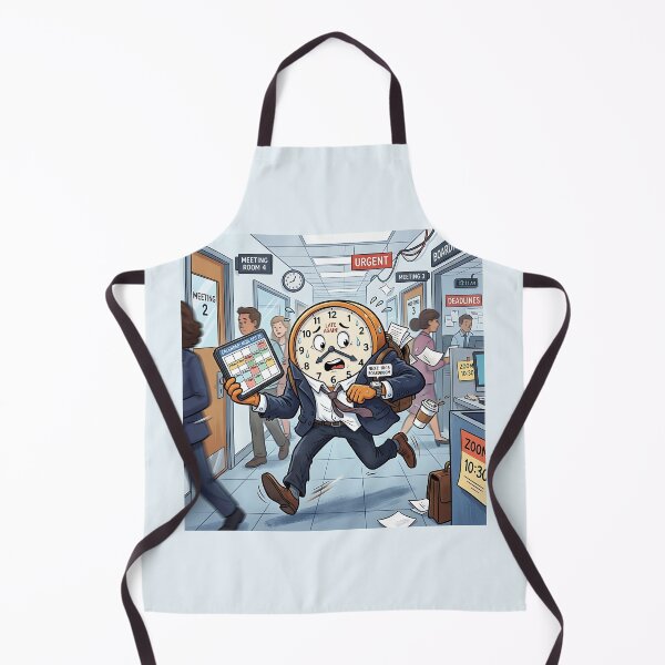 Item preview, Running Late Office Clock Deadline Humor designed and sold by Michaelragheb.