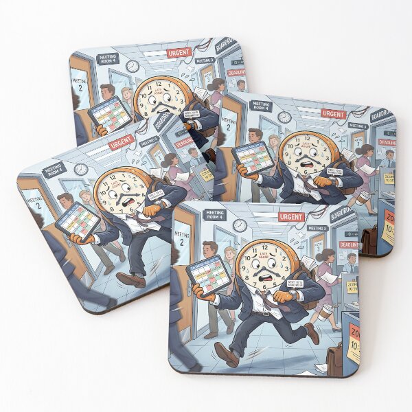 Item preview, Running Late Office Clock Deadline Humor designed and sold by Michaelragheb.