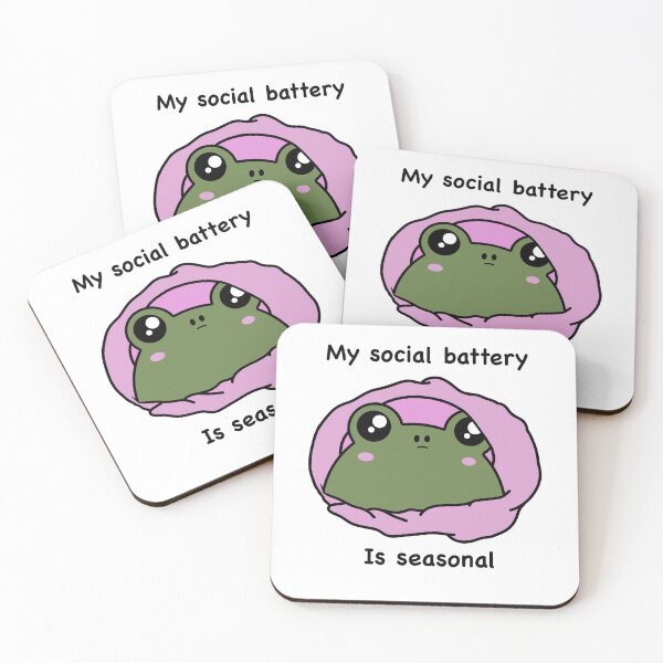 Item preview, My social battery is seasonal designed and sold by Little Chaos Club.