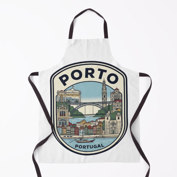 Artikelvorschau, Porto Portugal Vintage Reiseabzeichen Illustration entworfen und verkauft von k3rstman1.