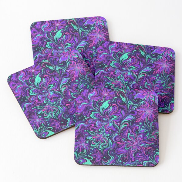 Item preview, Neon Purple Floral Dreamscape designed and sold by Owcomm.