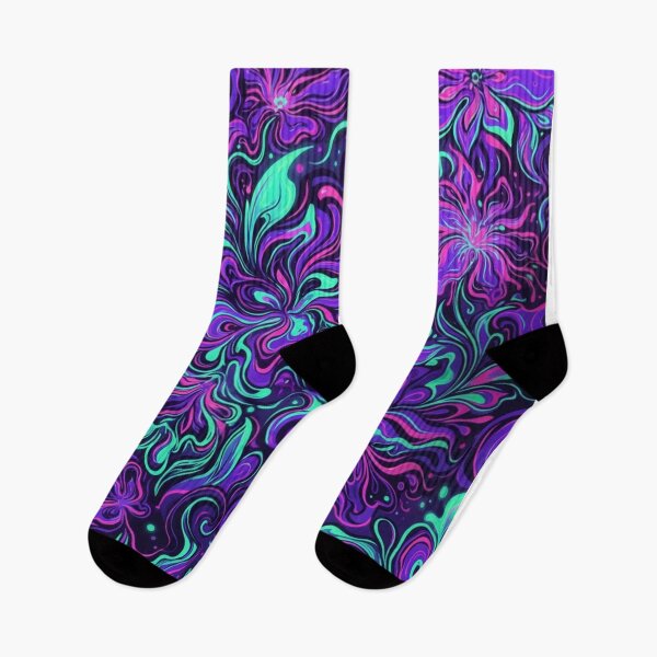 Item preview, Neon Purple Floral Dreamscape designed and sold by Owcomm.
