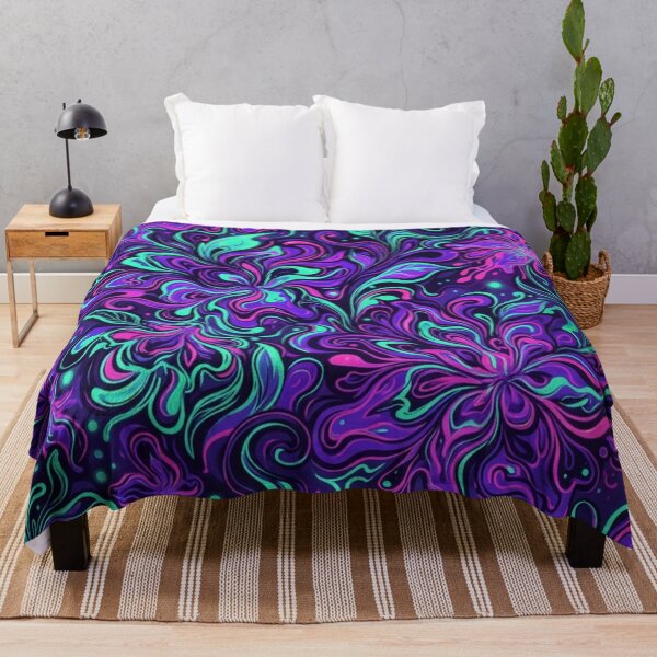 Item preview, Neon Purple Floral Dreamscape designed and sold by Owcomm.