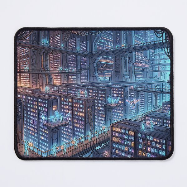 Item preview, Cyberpunk Neon Data Archive Futuristic Server City designed and sold by Michaelragheb.