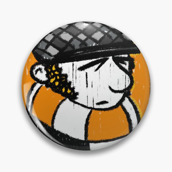 Item preview, Classic Football Fan Illustration | Footy Terrace Supporter | Orange & White  Scarf designed and sold by GWARTGB.