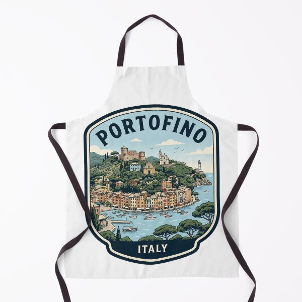Item preview, Portofino Italy Retro Travel Badge Illustration designed and sold by k3rstman1.