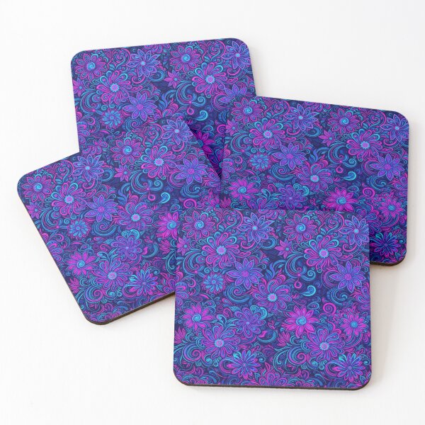 Item preview, Neon Floral Dream Endless Flower Pattern designed and sold by Owcomm.