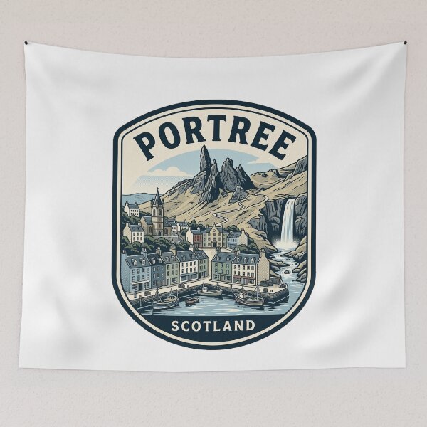 Item preview, Portree Isle of Skye Scotland Vintage Travel Badge designed and sold by k3rstman1.