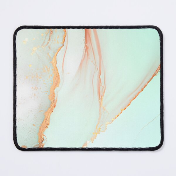 Item preview, Turquoise and Coral Gold Alcohol Ink Abstract Texture Wall Art designed and sold by LuxocaDesigns24.