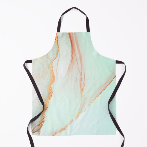 Item preview, Turquoise and Coral Gold Alcohol Ink Abstract Texture Wall Art designed and sold by LuxocaDesigns24.
