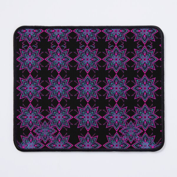 Item preview, Neon Pink And Blue Geometric Flower Pattern designed and sold by Owcomm.