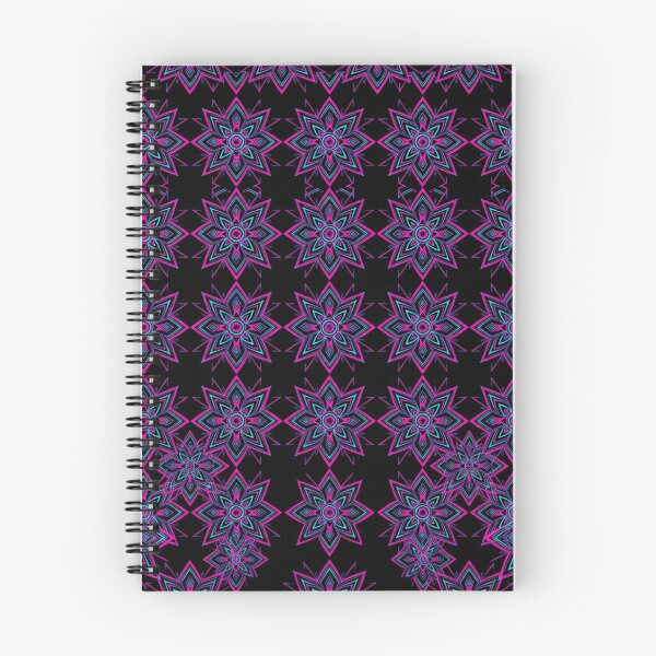 Item preview, Neon Pink And Blue Geometric Flower Pattern designed and sold by Owcomm.