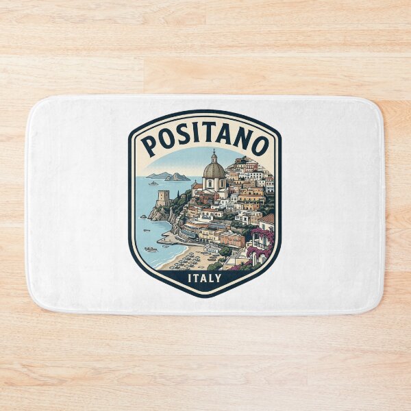 Item preview, Vintage Positano Italy Amalfi Coast Travel Badge designed and sold by k3rstman1.