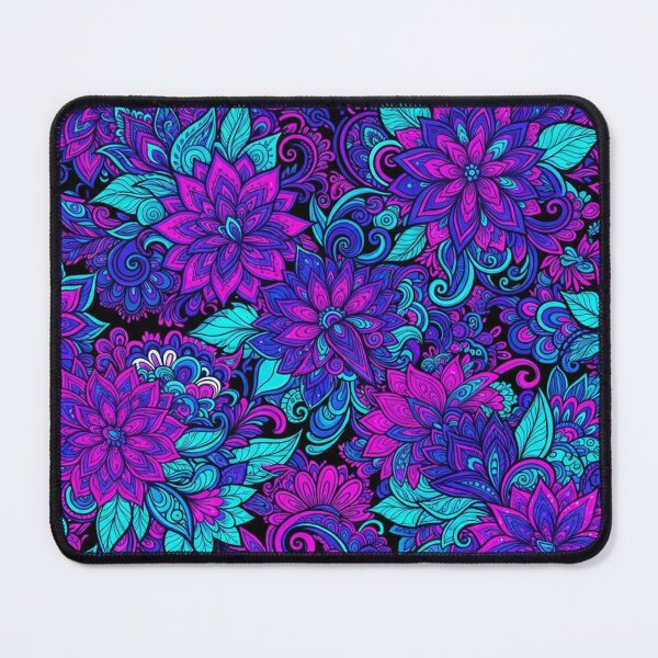 Item preview, Vibrant Neon Floral Paisley Pattern designed and sold by Owcomm.