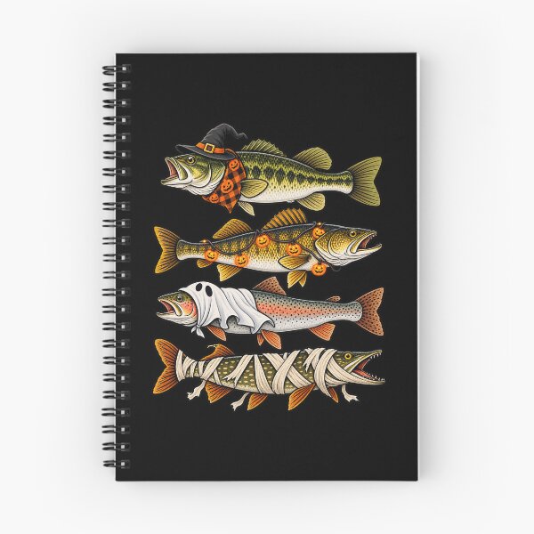 Item preview, Halloween Trout Fish Ghost Pumpkin Skeleton Mummy designed and sold by Kladhadredo.