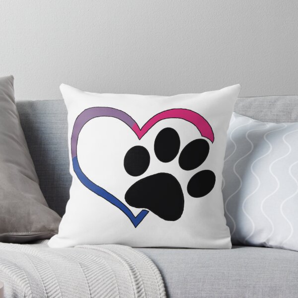Item preview, bisexual heart paw  designed and sold by the-imPAWium.