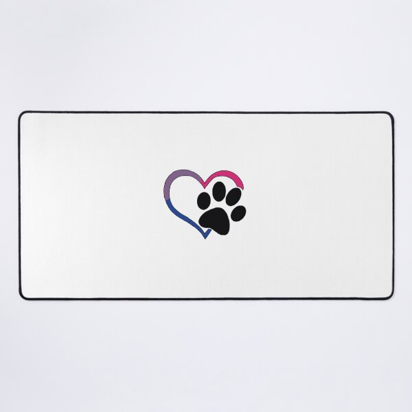 Item preview, bisexual heart paw  designed and sold by the-imPAWium.
