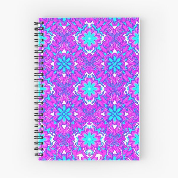 Item preview, Vibrant Pink And Blue Floral Mandala Pattern designed and sold by Owcomm.