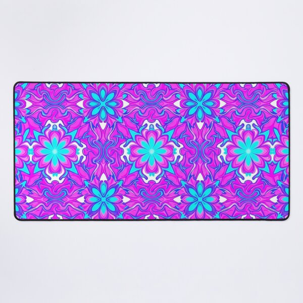 Item preview, Vibrant Pink And Blue Floral Mandala Pattern designed and sold by Owcomm.