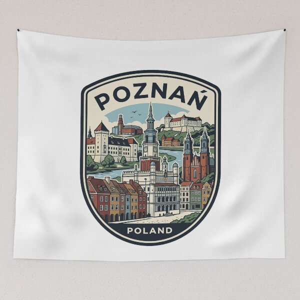 Item preview, Poznan Poland Vintage Travel Badge designed and sold by k3rstman1.